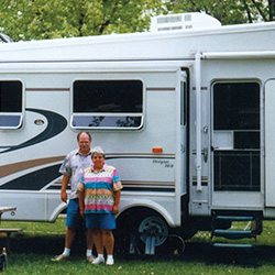 Dan and Margaret C. with their RV