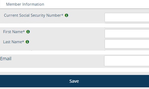 Add personal information and save Screenshot