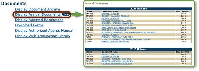 Employer Access Annual Documents