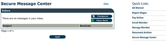 Employer Access Secure Message
