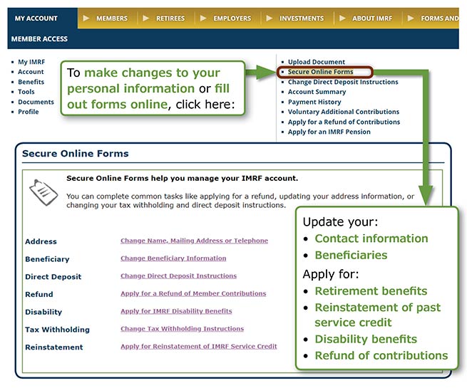 Secure Online Forms For Members