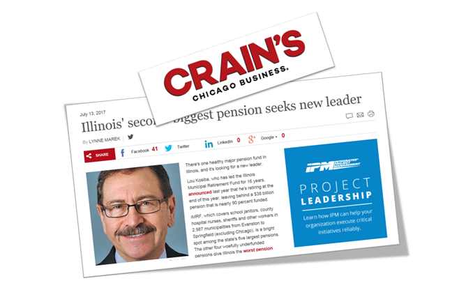 Lou Kosiba in Crain's Chicago Business