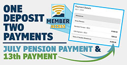13th Payment + July Payment = One Deposit